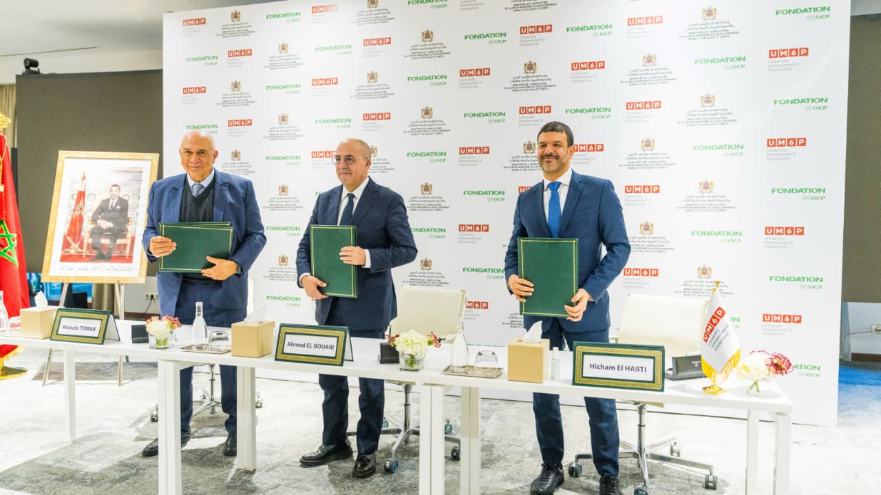 Le ministère de l’Agriculture, la Fondation OCP et l’UM6P unissent leurs forces pour accompagner l’évolution