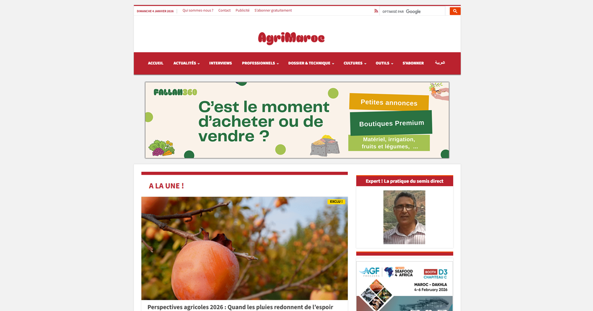 AgriMaroc lance un espace personnel gratuit pour suivre vos cultures