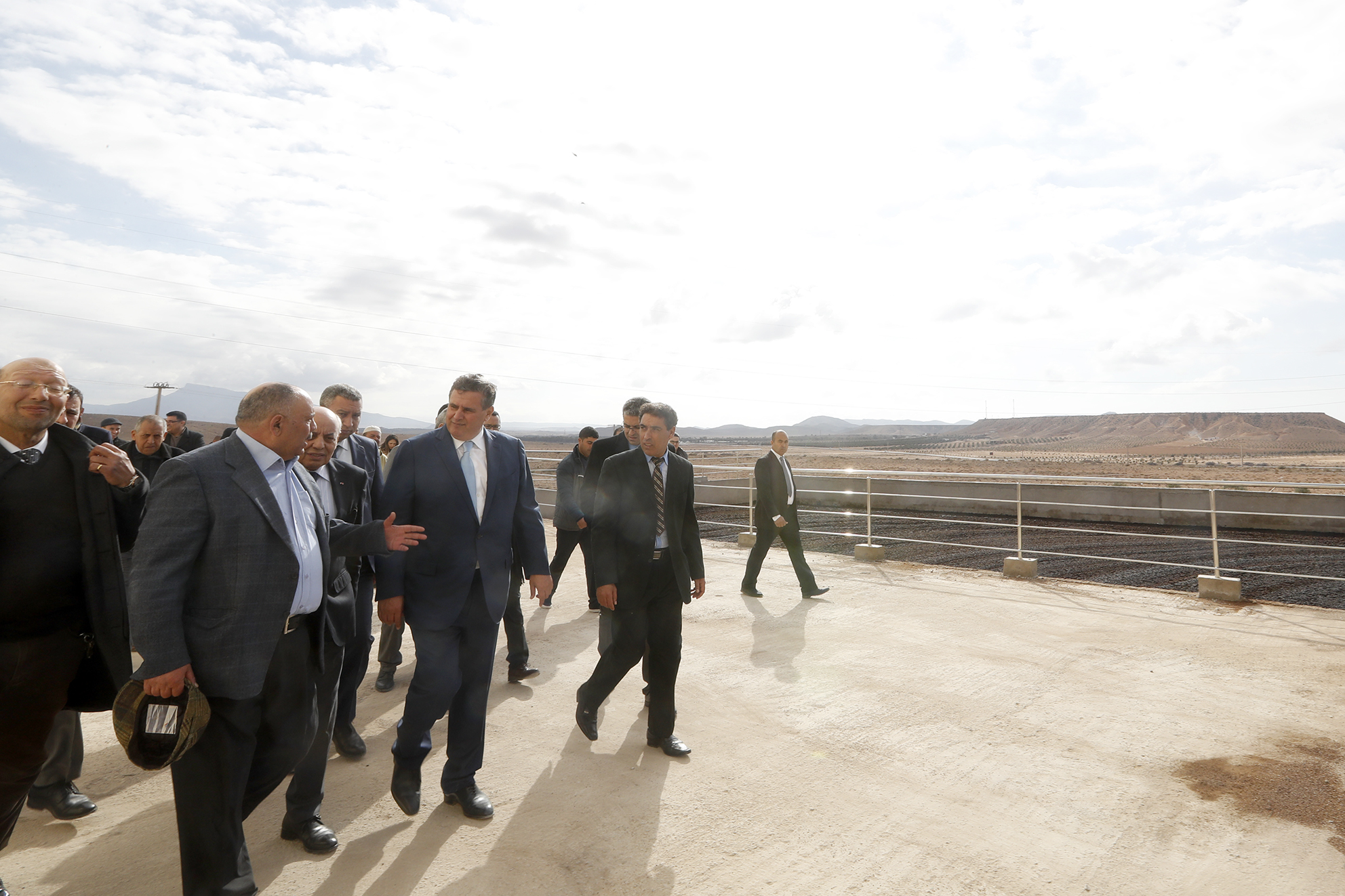Akhannouch visite des projets d&rsquo;irrigation et de trituration d’Olives