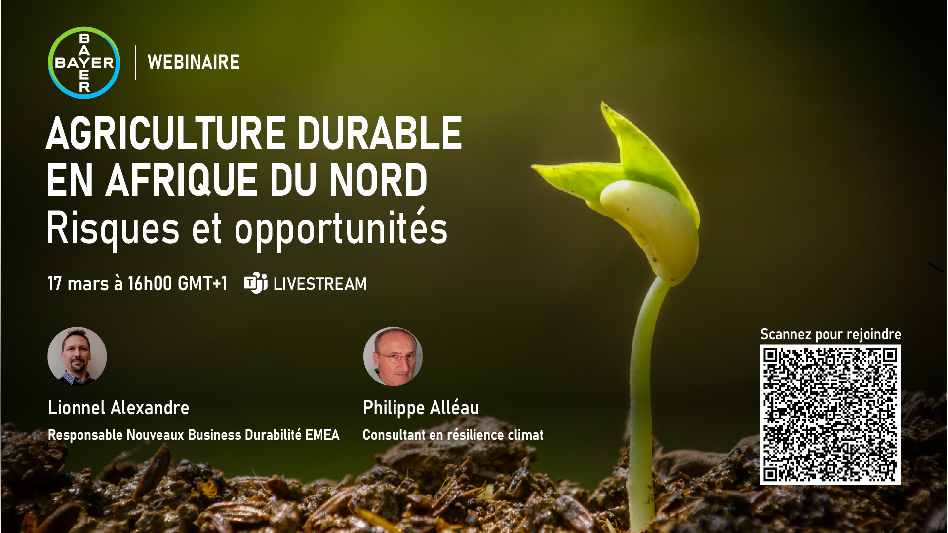 Bayer : Un webinaire « Agriculture durable en Afrique du Nord : risques et opportunités » ce jeudi 17 mars