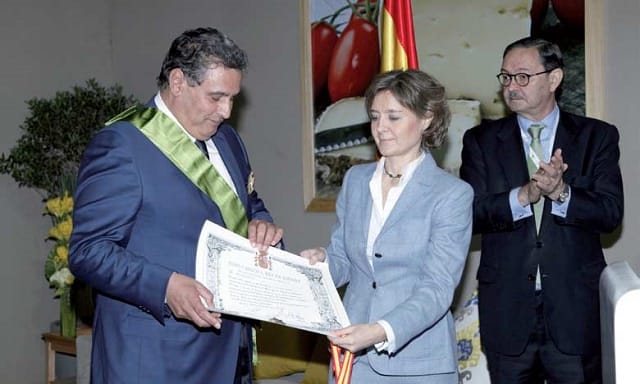 Aziz Akhannouch décoré lors du SIAM 2016