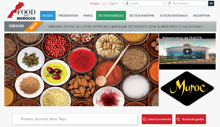 Le Maroc lance son annuaire des exportateurs: www.foodfrommorocco.ma