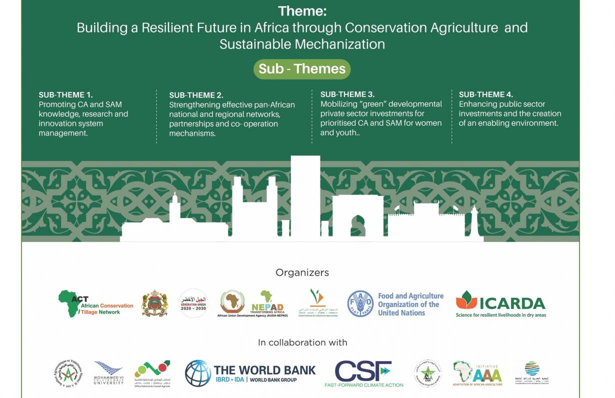 Le 3ème Congrès Africain sur l&rsquo;Agriculture de Conservation aura lieu du 5 au 8 juin 2023 à Rabat