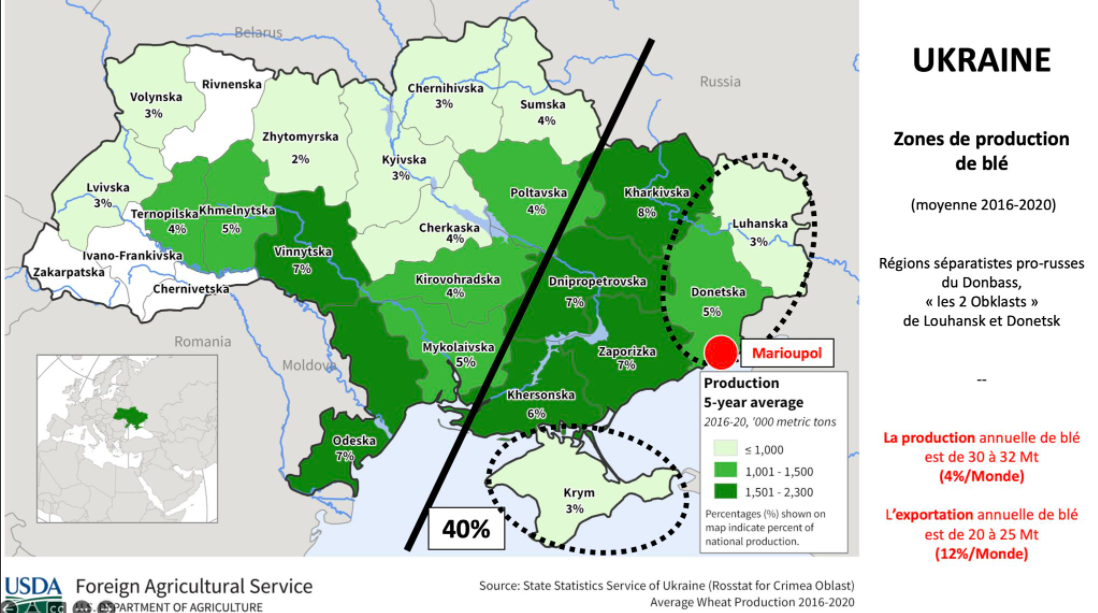 Ukraine-Russie : Le blé au milieu du conflit ?