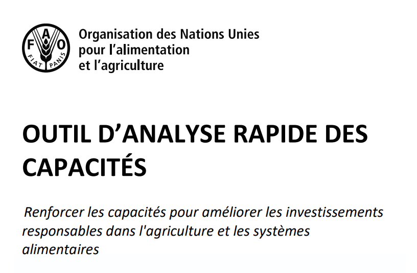 La FAO partage un outil pour soutenir l&rsquo;investissement responsable dans l&rsquo;agriculture