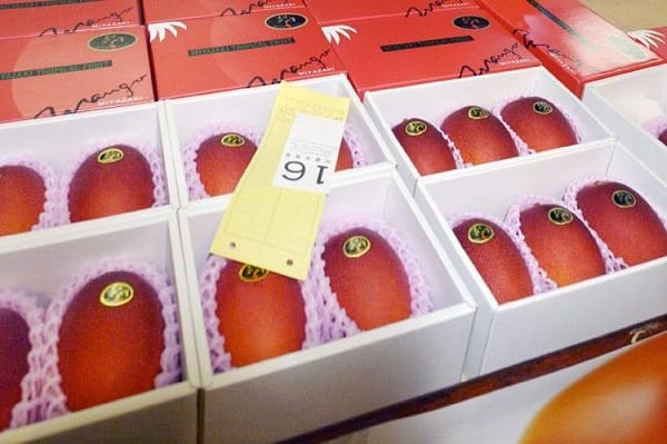 Deux mangues adjugées plus de 2.000 euros au Japon