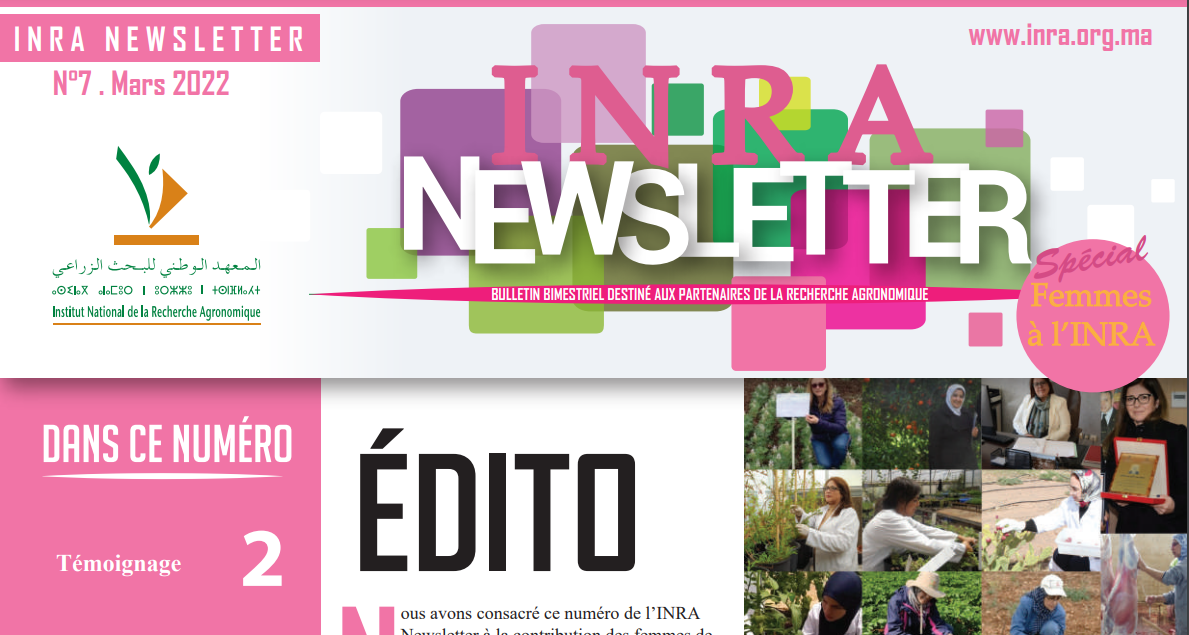 L&rsquo;INRA consacre sa Newsletter du mois de Mars 2022 à la Femme