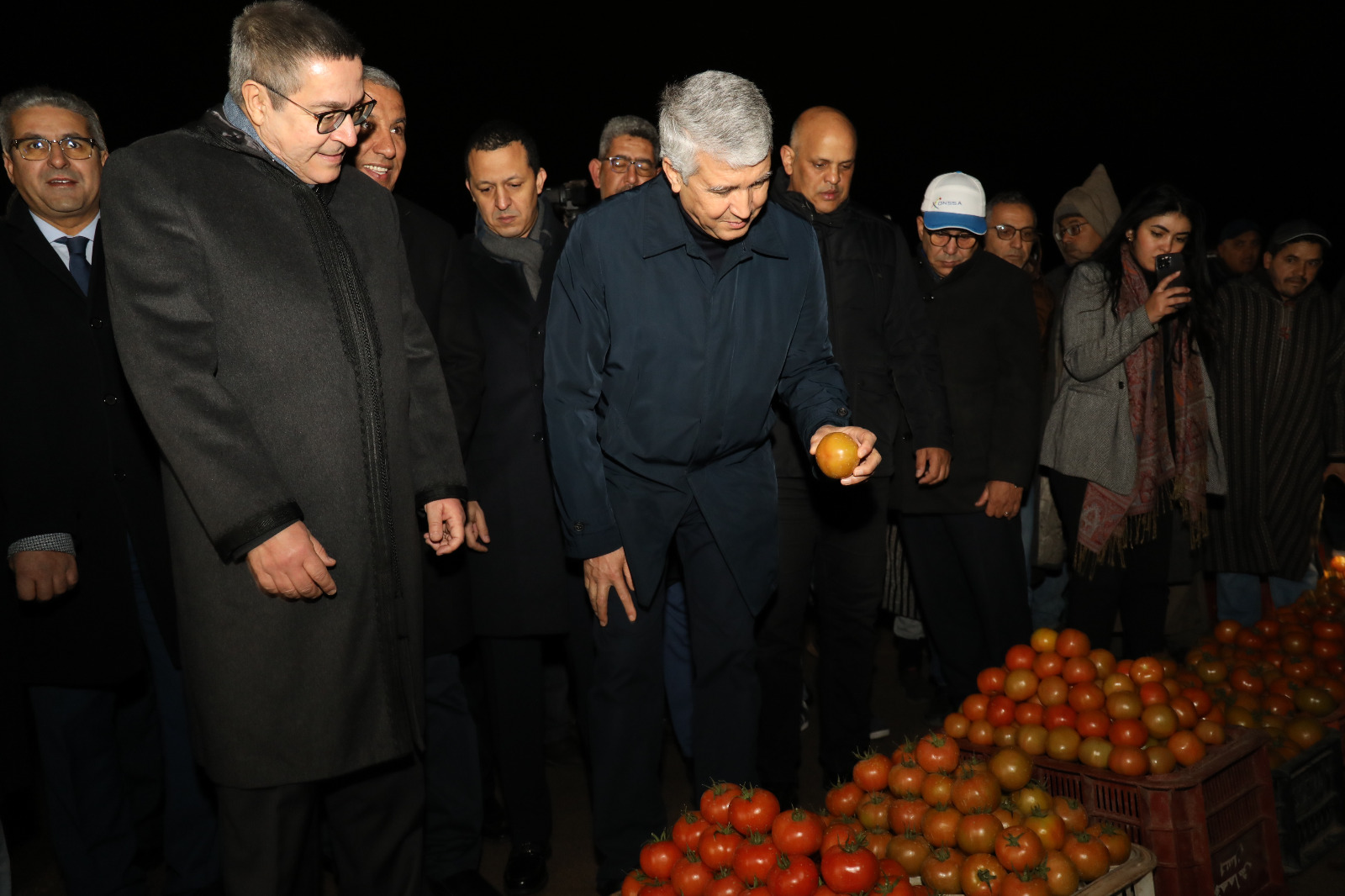 Visite de sites de production à Chtouka Ait Baha, du marché de gros à Inezgane, et réunion avec la FIFEL pour le Ministre