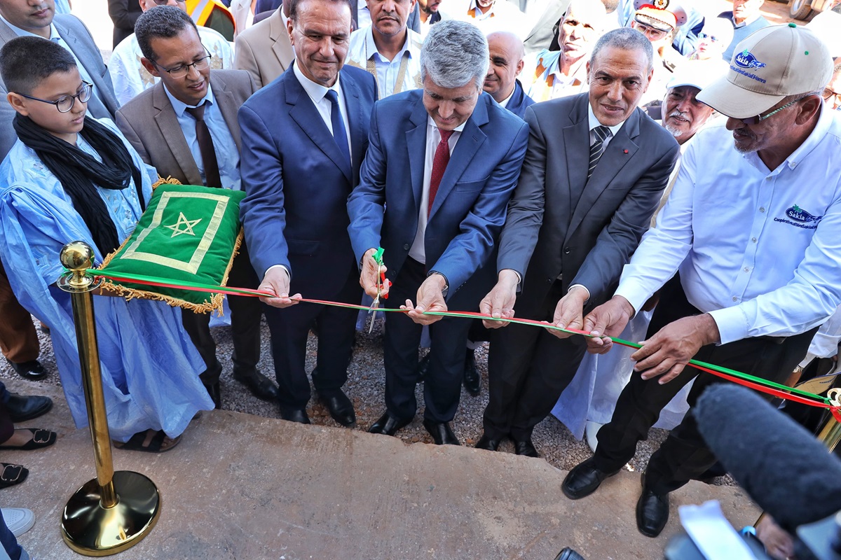 Sadiki effectue une visite de terrain et inaugure 2 projets à Laâyoune