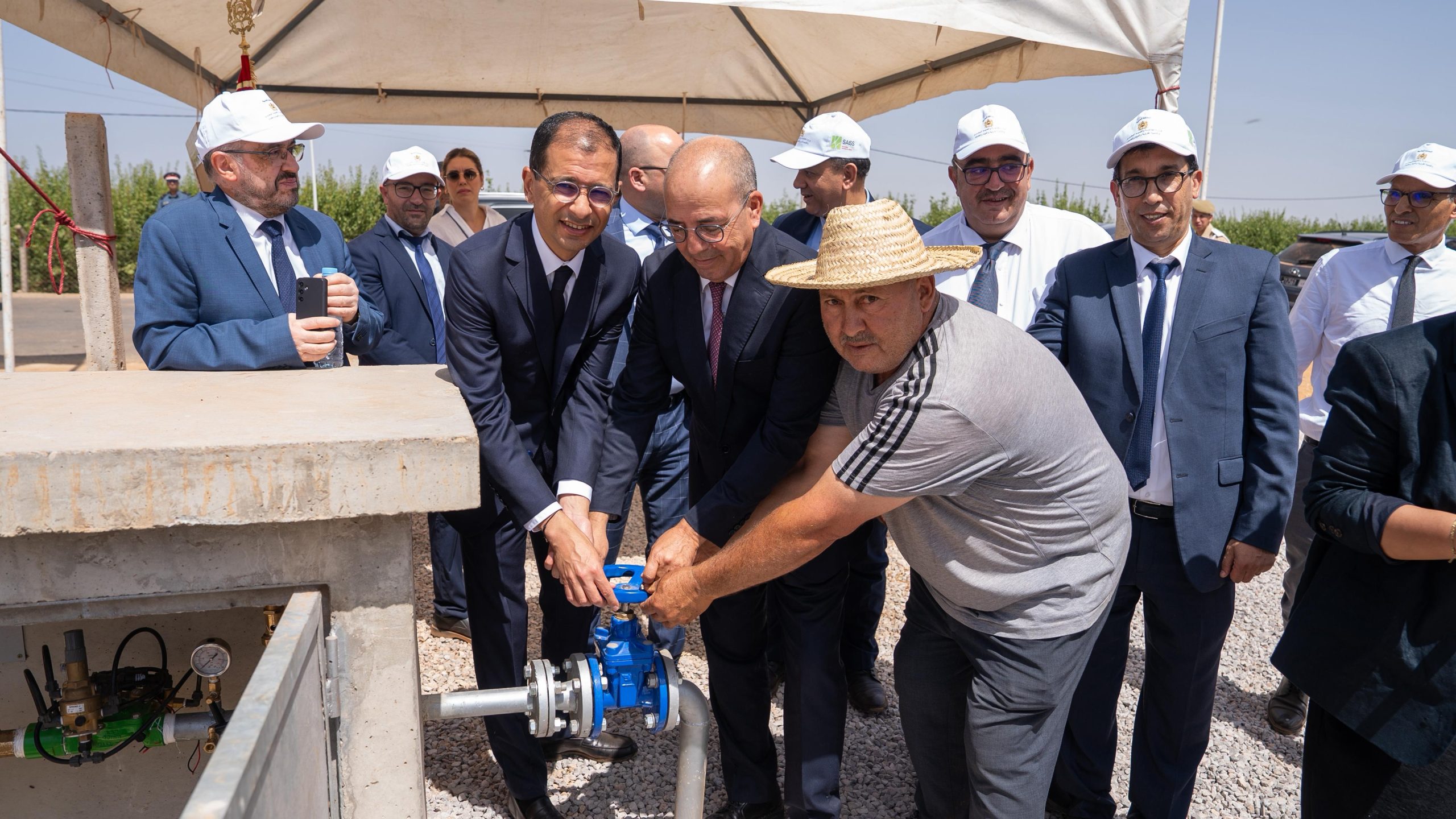 Lancement de la mise en eau du projet d’aménagement hydro-agricole pour la sauvegarde de la plaine de Saïss dans la région Fès-Meknès