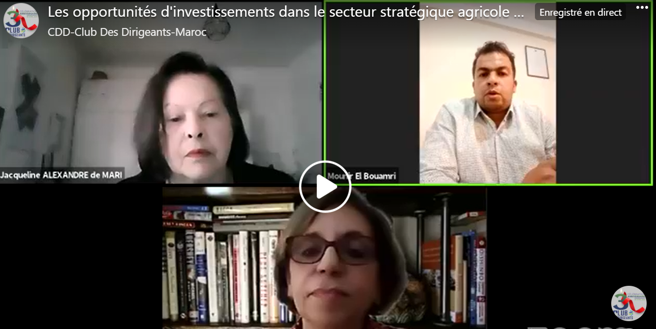 Le CDD a organisé un webinar sur les investissements dans l&rsquo;agriculture